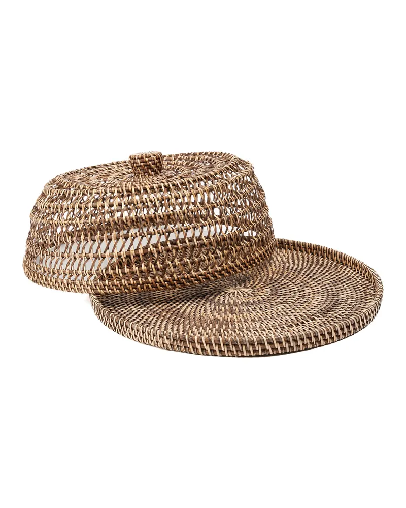 The Rattan Food Cover Tischhaube aus Rattan von Bazar Bizar, Größe M, Natur, Ansicht 12