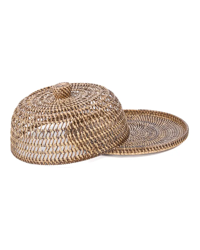 The Rattan Food Cover Tischhaube aus Rattan von Bazar Bizar, Größe M, Natur, Ansicht 5