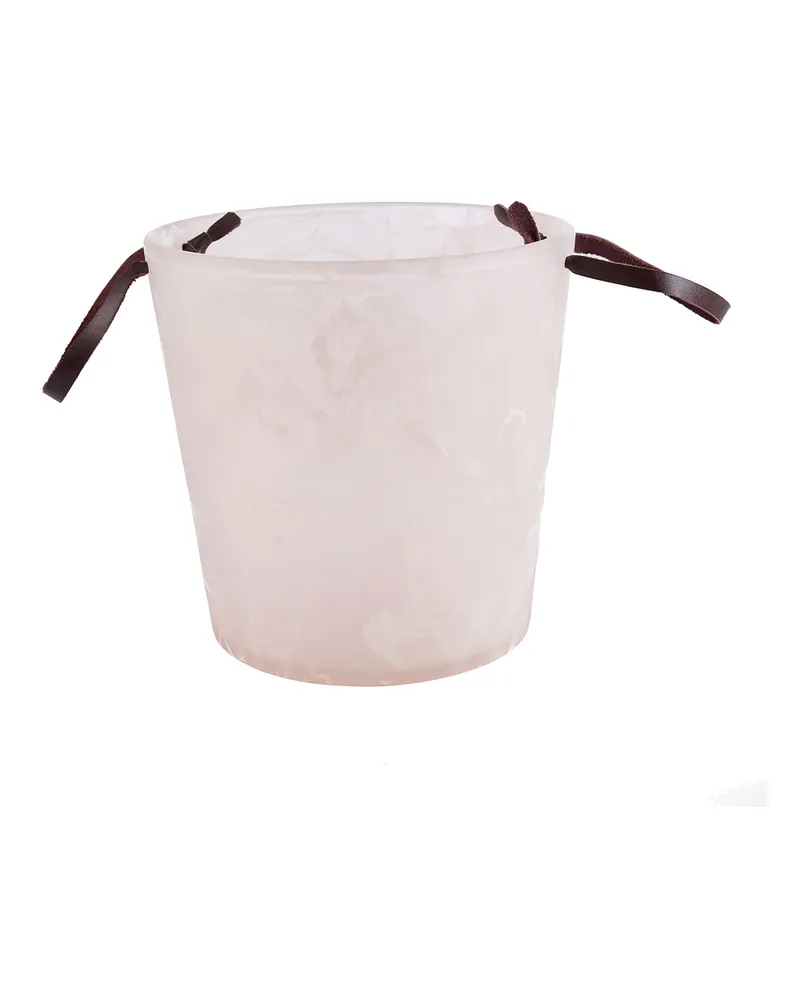 The Resin Ice Bucket Eiskübel aus Kunstharz, Rosa / Weiß