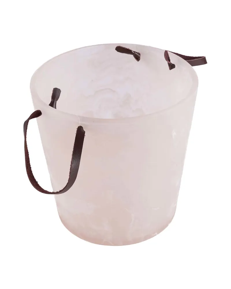 The Resin Ice Bucket Eiskübel aus Kunstharz von Bazar Bizar, Größe 23 × 23 × 23 cm, Rosa / Weiß, Ansicht 3
