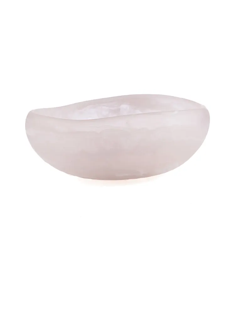 The Resin Organic Bowl Schale aus Kunstharz von Bazar Bizar, Größe S, Rosa / Weiß, Ansicht 1