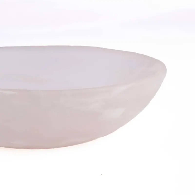 The Resin Organic Bowl Schale aus Kunstharz von Bazar Bizar, Größe M, Rosa / Weiß, Ansicht 2