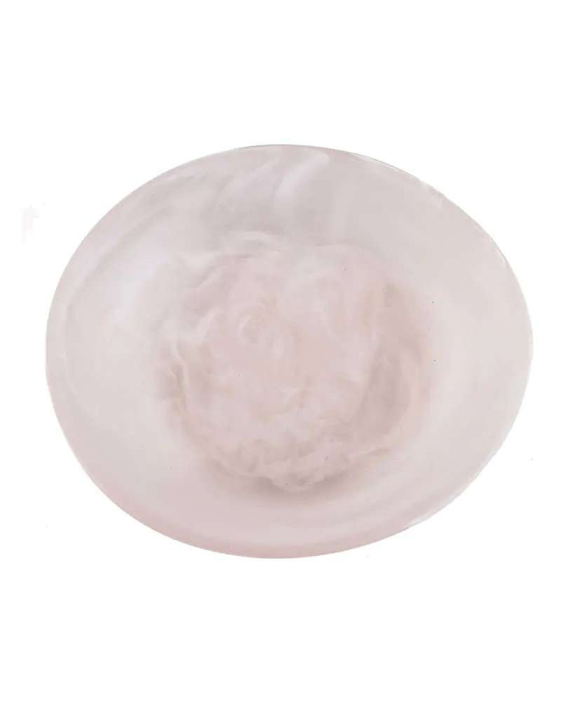 The Resin Organic Bowl Schale aus Kunstharz von Bazar Bizar, Größe M, Rosa / Weiß, Ansicht 4