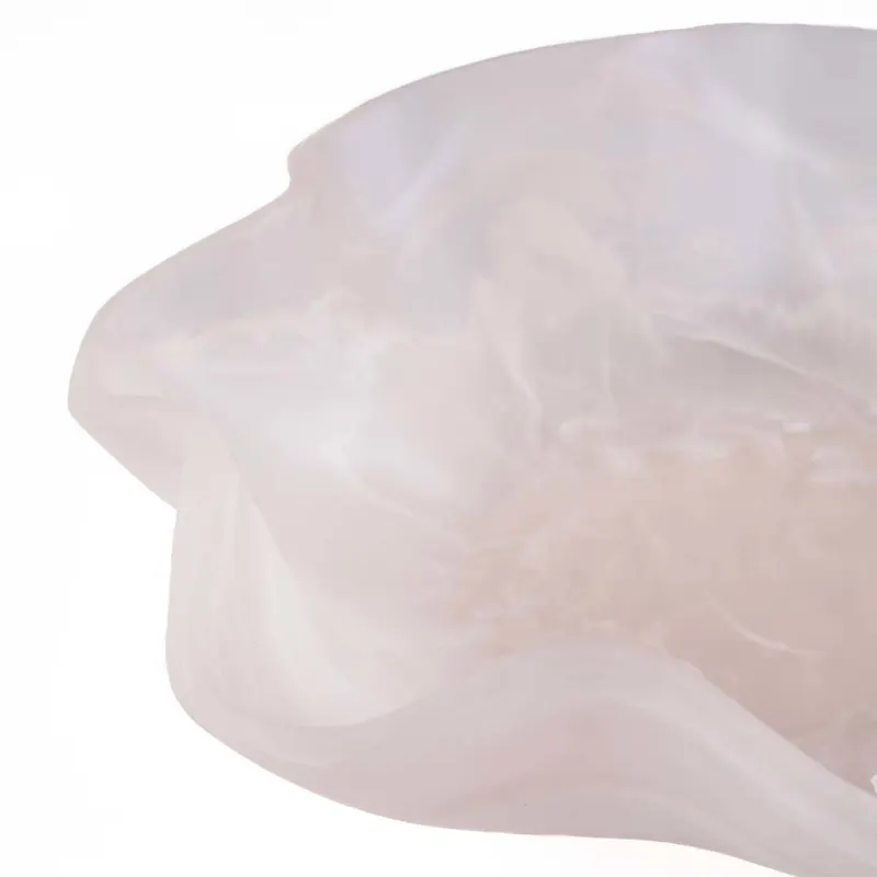 The Resin Organic Fruit Bowl Schale aus Kunstharz von Bazar Bizar, Größe 30 × 30 × 8 cm, Rosa / Weiß, Ansicht 3