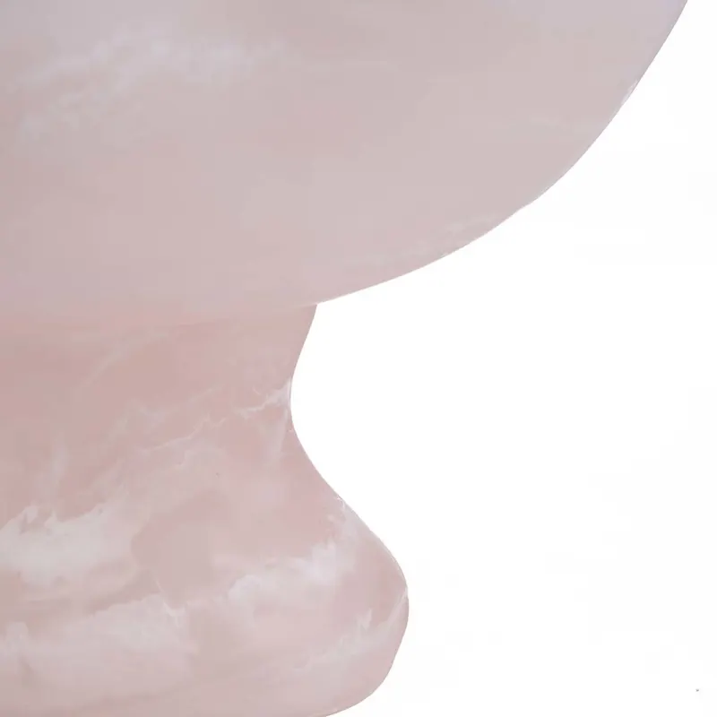 The Resin Organic Fruit Stand Servierständer aus Kunstharz von Bazar Bizar, Größe 27 × 27 × 15 cm, Rosa / Weiß, Ansicht 7