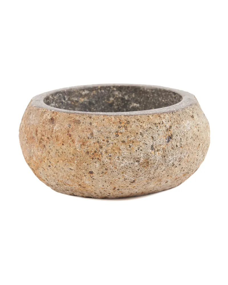 The River Stone Bowl Lavasteinschale von Bazar Bizar, Größe M, Schwarz, Ansicht 1
