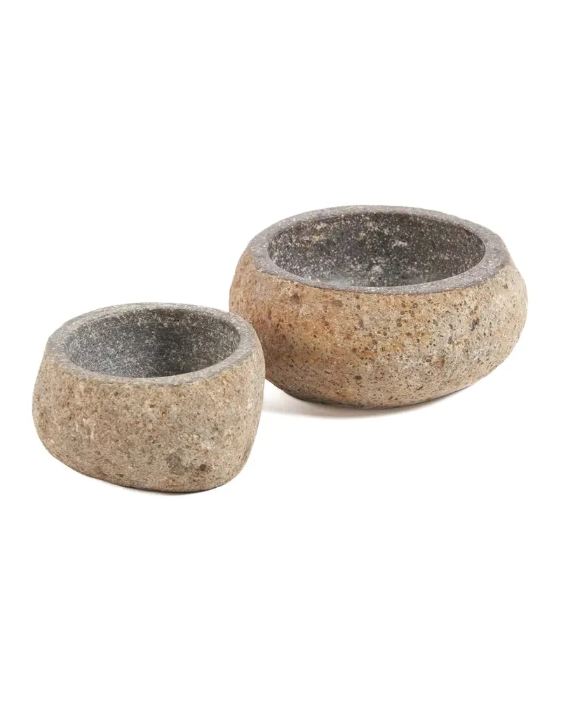 The River Stone Bowl Lavasteinschale von Bazar Bizar, Größe M, Schwarz, Ansicht 6