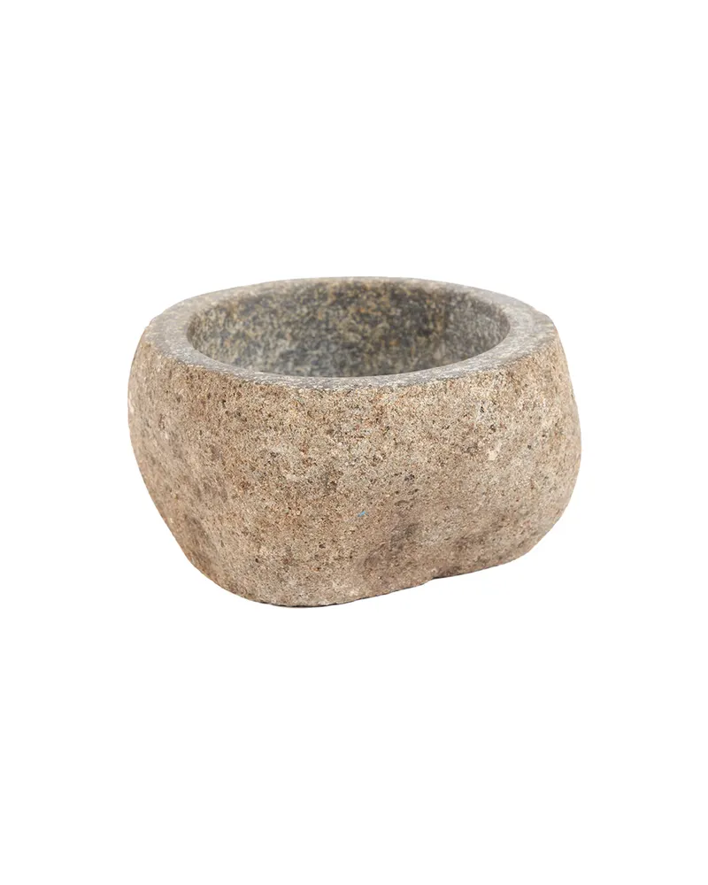 The River Stone Bowl Lavasteinschale von Bazar Bizar, Größe S, Schwarz, Ansicht 1