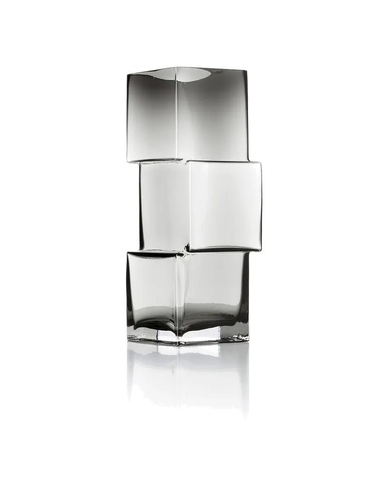 The Rummikub Vase aus Recyclingglas, dunkelgrau von Bazar Bizar, Größe L, Ansicht 1