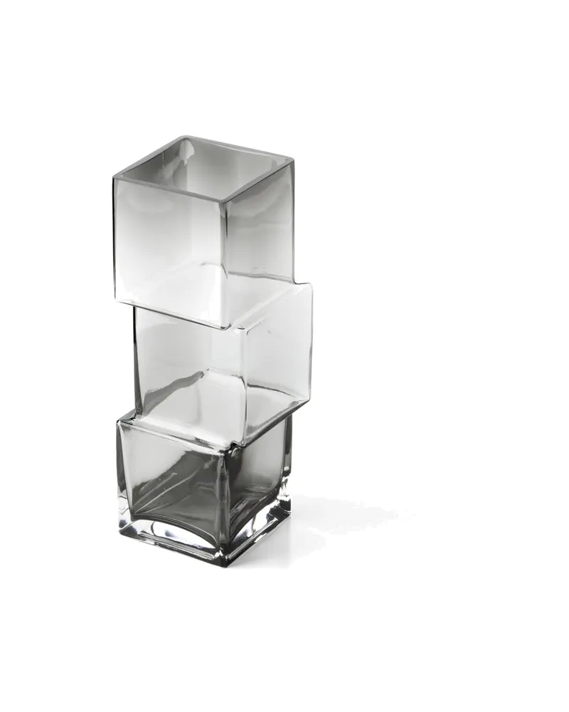 The Rummikub Vase aus Recyclingglas, dunkelgrau von Bazar Bizar, Größe L, Ansicht 2