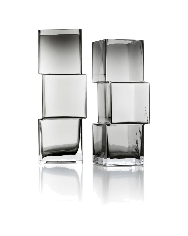 The Rummikub Vase aus Recyclingglas, dunkelgrau von Bazar Bizar, Größe L, Ansicht 3