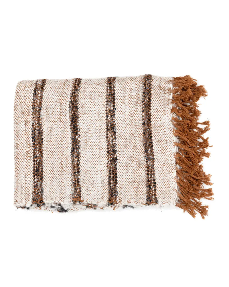 The s'il vous Plaid Baumwollplaid von Bazar Bizar, Größe 130 × 170 cm, Bohemian-Weiß, Ansicht 7