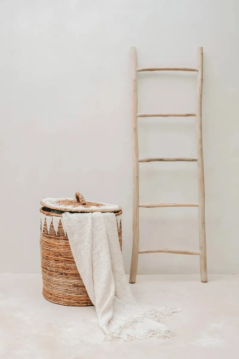 The s'il vous Plaid Baumwollplaid von Bazar Bizar, Größe 130 × 170 cm, Creme, Ansicht 6
