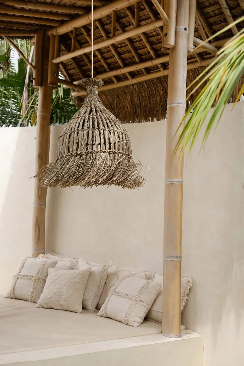 The Sahara Cushion Cover Kissenbezug aus Baumwolle von Bazar Bizar, Größe 50 × 50 cm, Natur, Ansicht 2