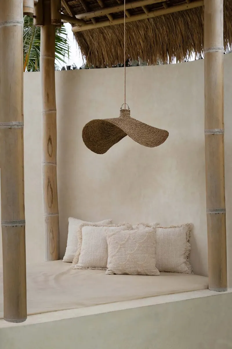 The Sahara Cushion Cover Kissenbezug aus Baumwolle von Bazar Bizar, Größe 50 × 50 cm, Natur, Ansicht 4