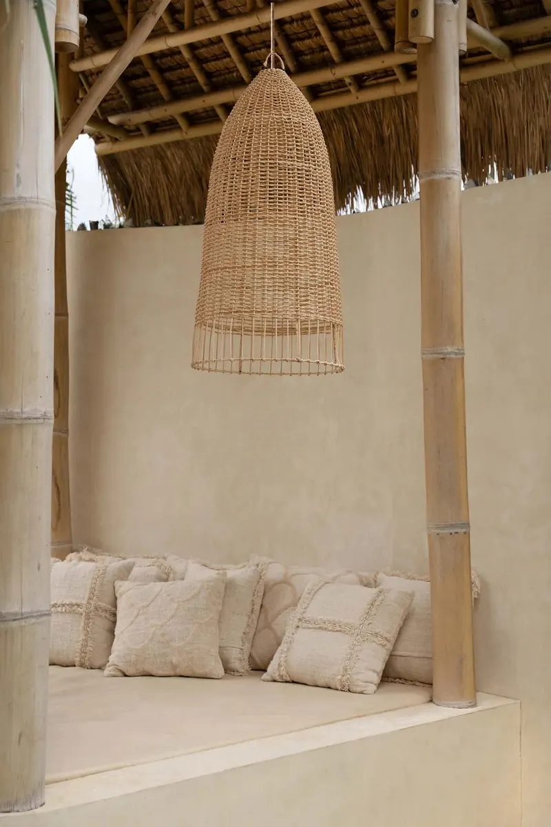 The Sahara Cushion Cover Kissenbezug aus Baumwolle von Bazar Bizar, Größe 50 × 50 cm, Natur, Ansicht 5