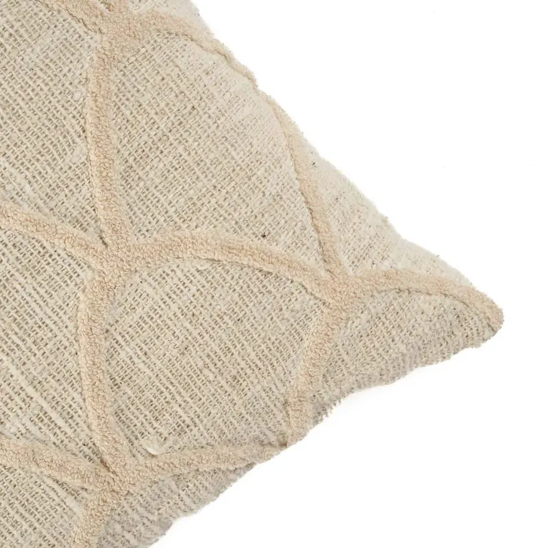 The Sahara Cushion Cover Kissenbezug aus Baumwolle von Bazar Bizar, Größe 50 × 50 cm, Natur, Ansicht 6