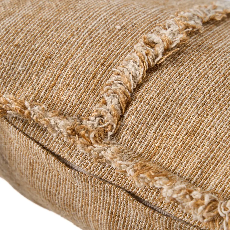 The Sahara Fringe Cushion Cover Kissenbezug von Bazar Bizar, Größe 50 × 50 cm, Natur / Braun, Ansicht 6