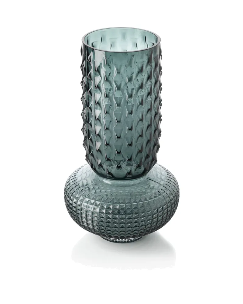 The Sapphire Jewel Vase, Vase aus Recyclingglas von Bazar Bizar, Größe L, Blau, Ansicht 3