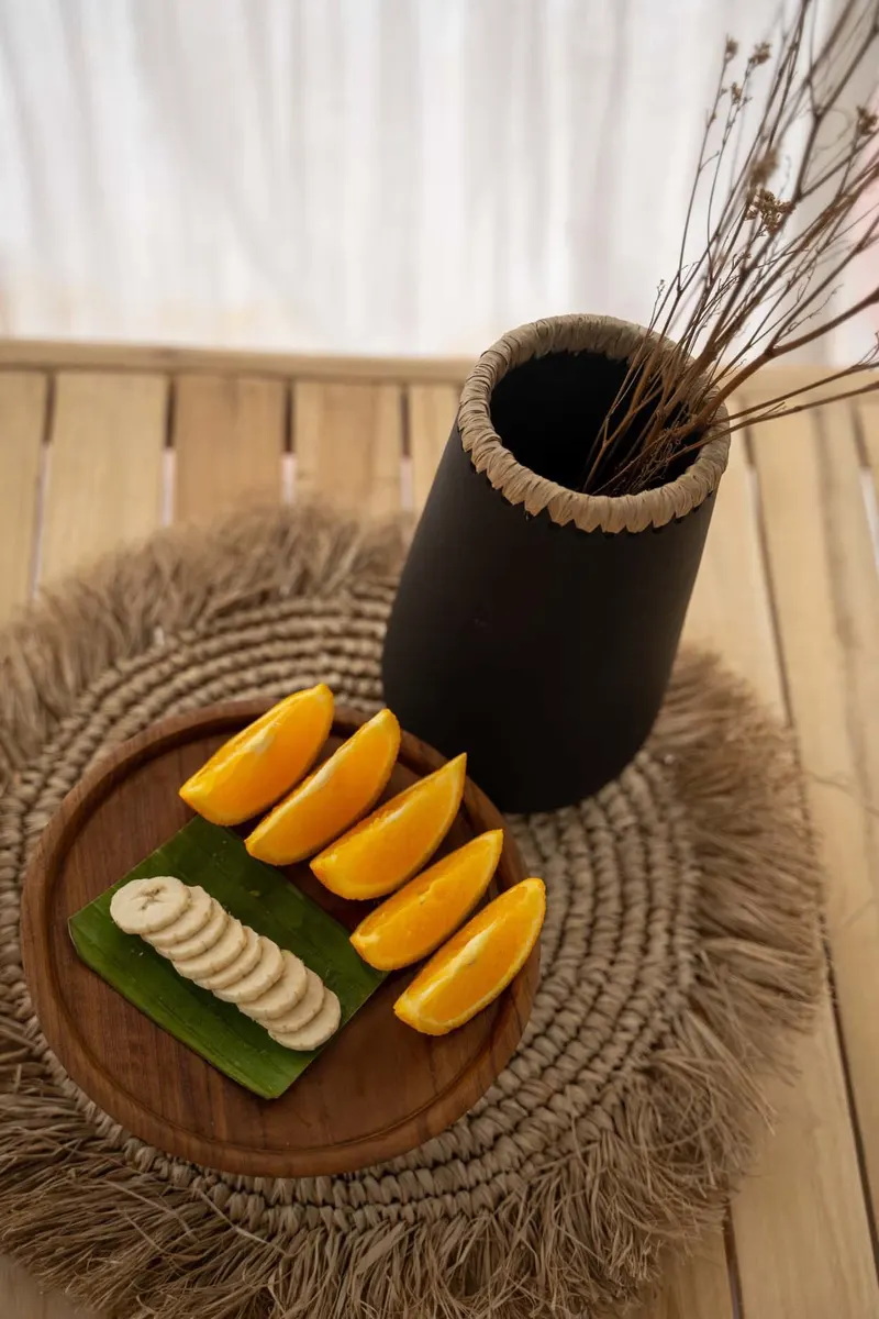 The Seagrass Raffia Placemat Platzset aus Seegras und Raffia von Bazar Bizar, Größe 45 × 45 × 1 cm, Natur, Ansicht 2