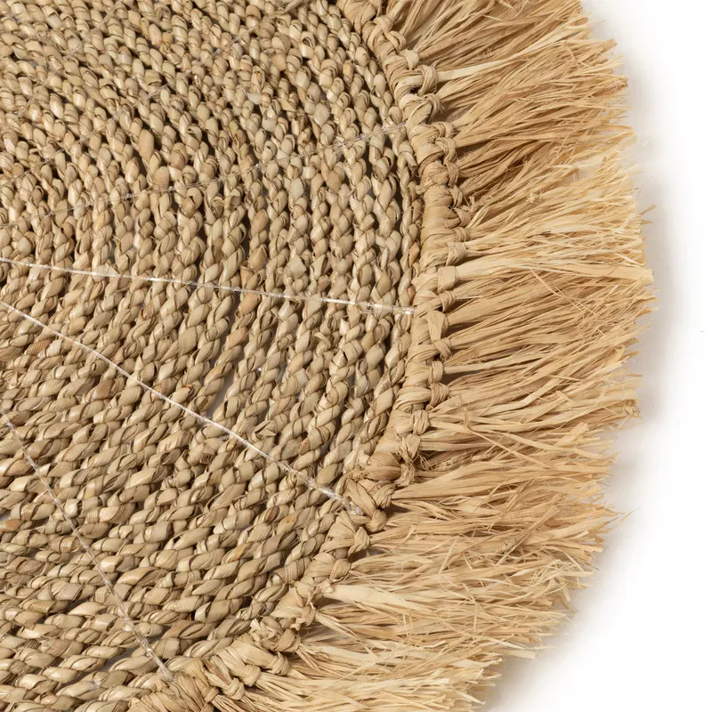 The Seagrass Raffia Placemat Platzset aus Seegras und Raffia von Bazar Bizar, Größe 45 × 45 × 1 cm, Natur, Ansicht 5