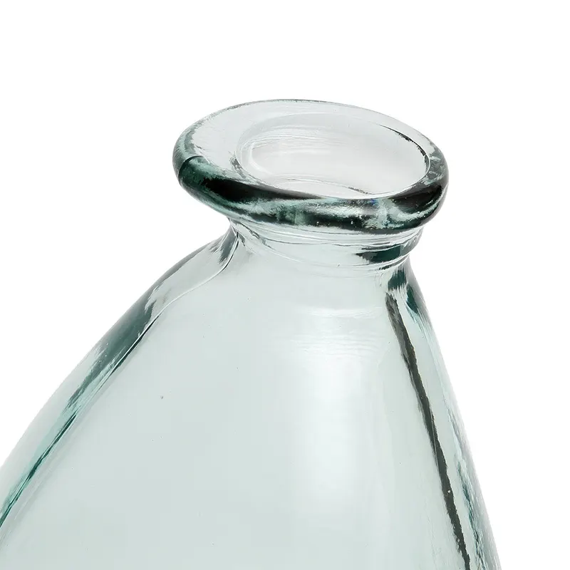 The Shudi Vase Vase aus Recyclingglas von Bazar Bizar, Größe 21 × 21 × 36 cm, Blau, Ansicht 3