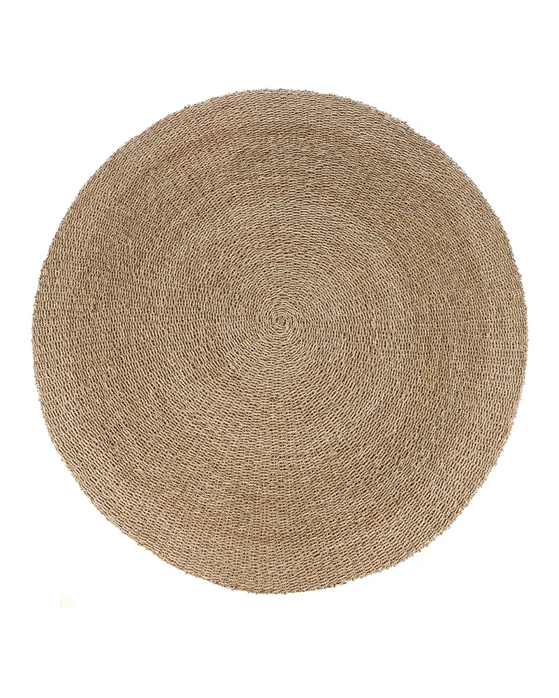 The Sizali Carpet, runder Sisalteppich von Bazar Bizar, Größe Ø 200 cm, Natur, Ansicht 1