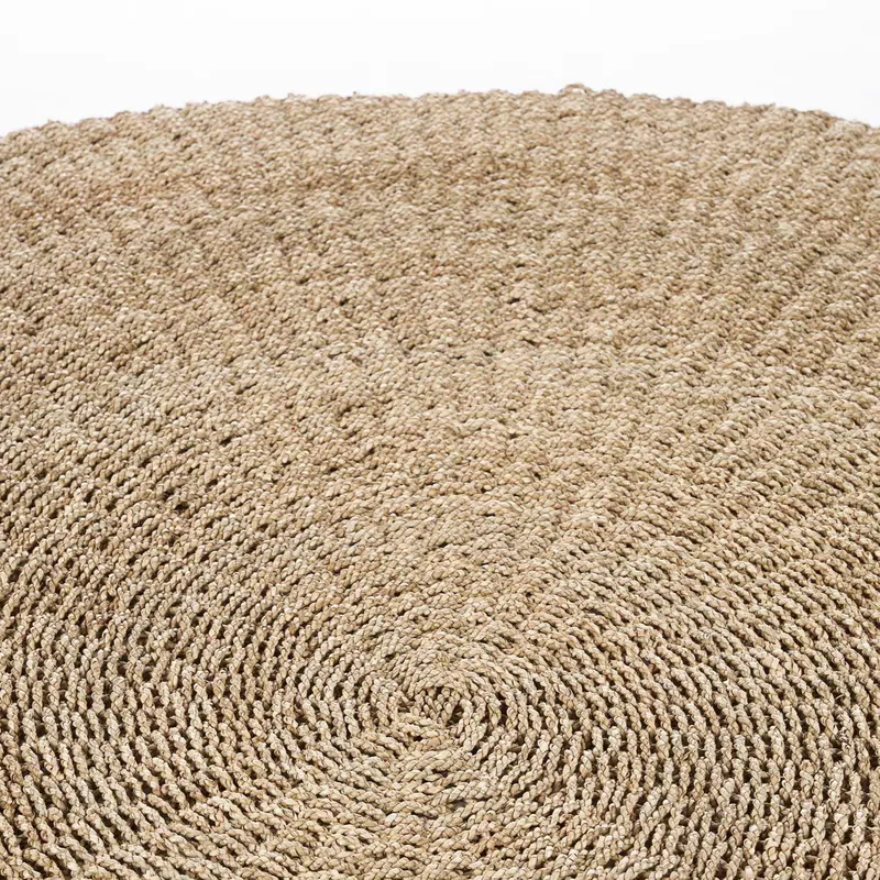 The Sizali Carpet, runder Sisalteppich von Bazar Bizar, Größe Ø 200 cm, Natur, Ansicht 4