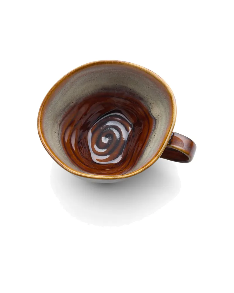 The Smoked Horizon Mug Keramiktasse von Bazar Bizar, Größe M, Braun / Grau, Ansicht 3