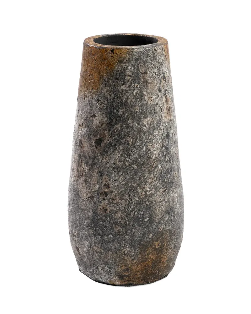The Spooky Vase, Vase aus Terrakotta, antikgrau von Bazar Bizar, Größe L, Ansicht 1