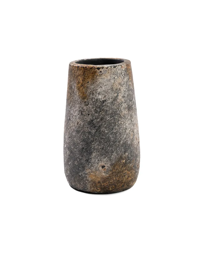 The Spooky Vase, Vase aus Terrakotta, antikgrau von Bazar Bizar, Größe S, Ansicht 1