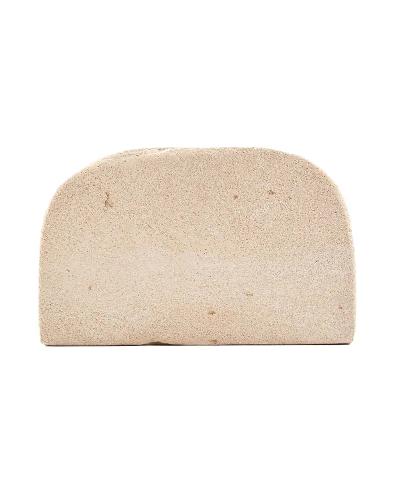 The Stone Tissue Holder Taschentuchhalter aus Sandstein von Bazar Bizar, Größe 13 × 6 × 8 cm, Natur, Ansicht 3