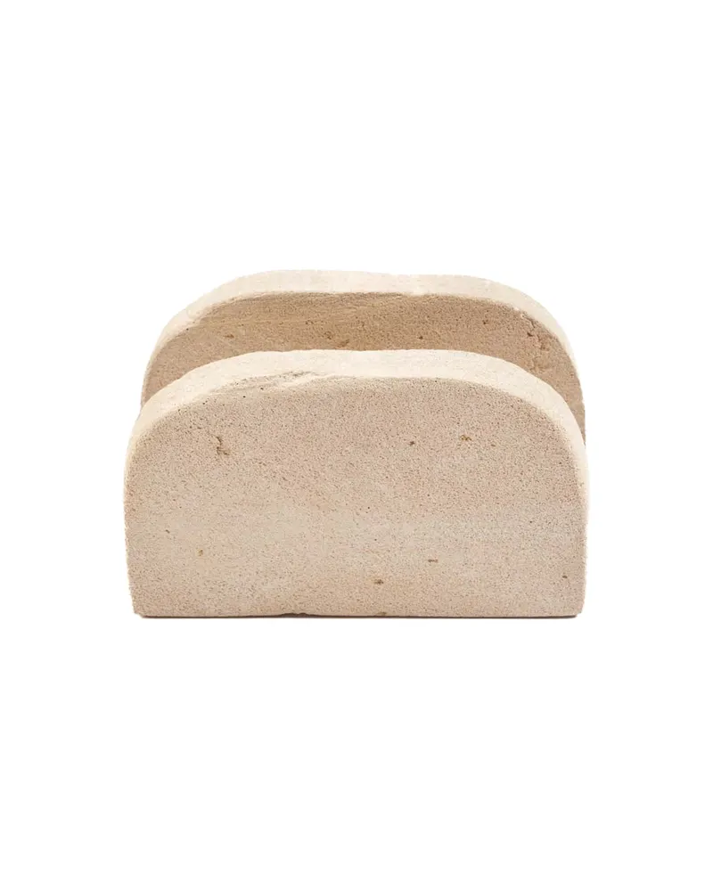 The Stone Tissue Holder Taschentuchhalter aus Sandstein von Bazar Bizar, Größe 13 × 6 × 8 cm, Natur, Ansicht 4