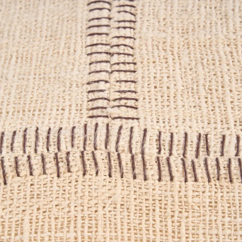 The Stonepath Cushion Cover Kissenbezug von Bazar Bizar, Größe 50 × 70 cm, Natur / Creme, Ansicht 4