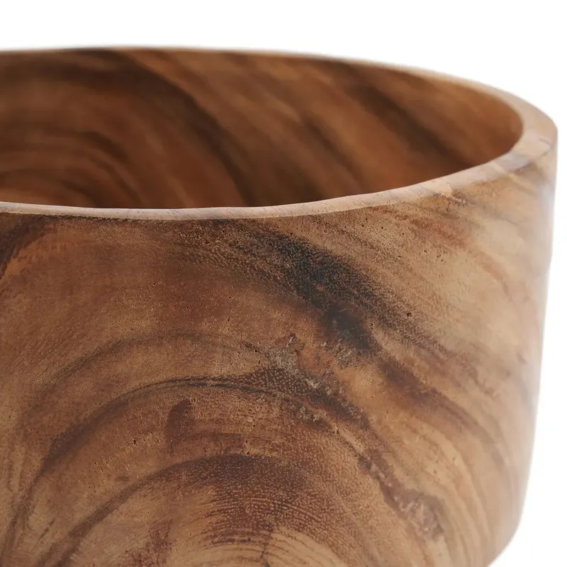 The Suar Salad Bowl Schale aus Suarholz von Bazar Bizar, Größe L, Natur, Ansicht 5