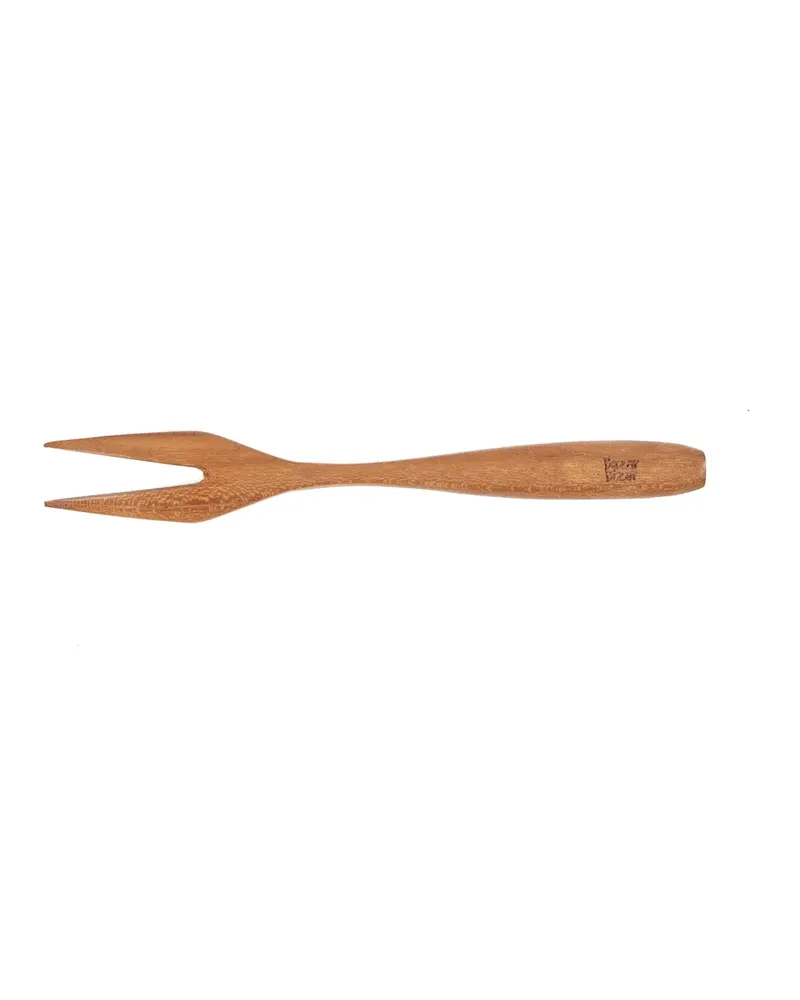 The Tapas Fork, Besteck aus Teakholz von Bazar Bizar, Größe 14 × 2 × 2 cm, Natur, Ansicht 4