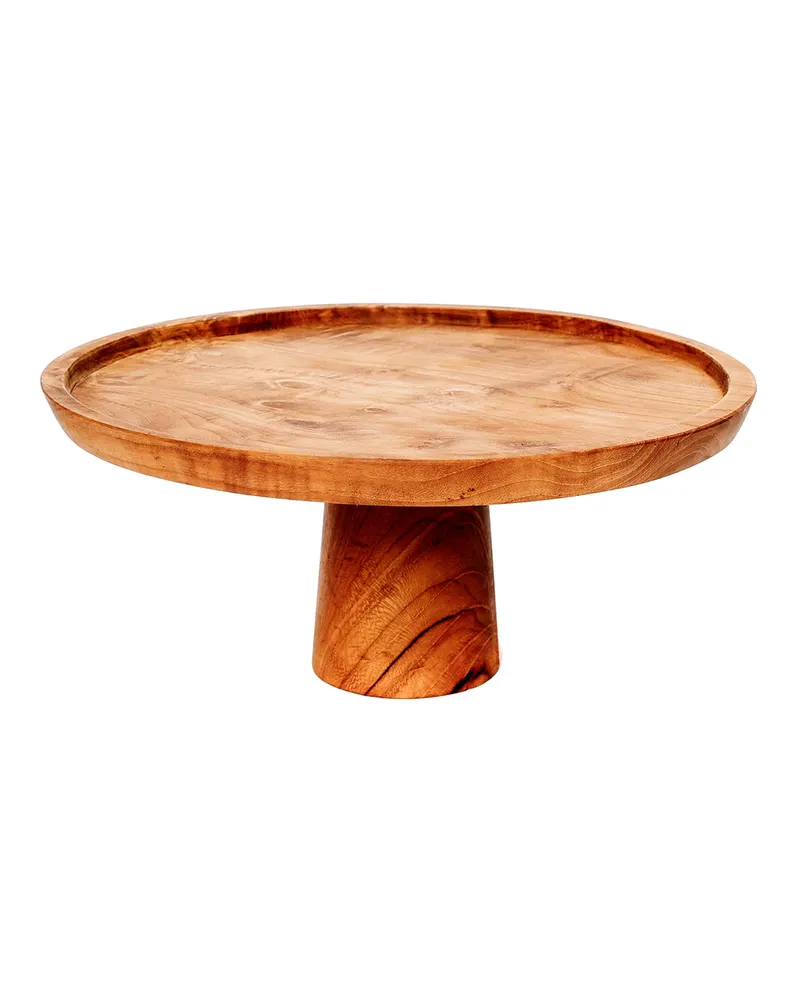 Tortenständer Teak Root Cake Dish, S, M und L von Bazar Bizar, Natur, Ansicht 1