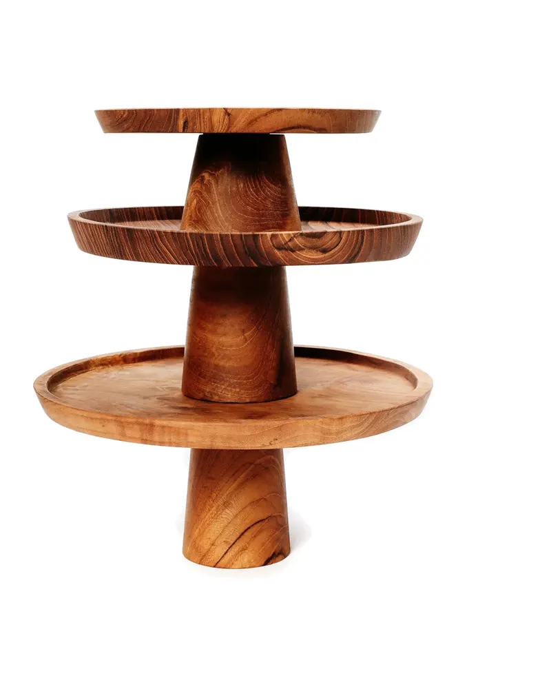 Tortenständer Teak Root Cake Dish, S, M und L von Bazar Bizar, Natur, Ansicht 4