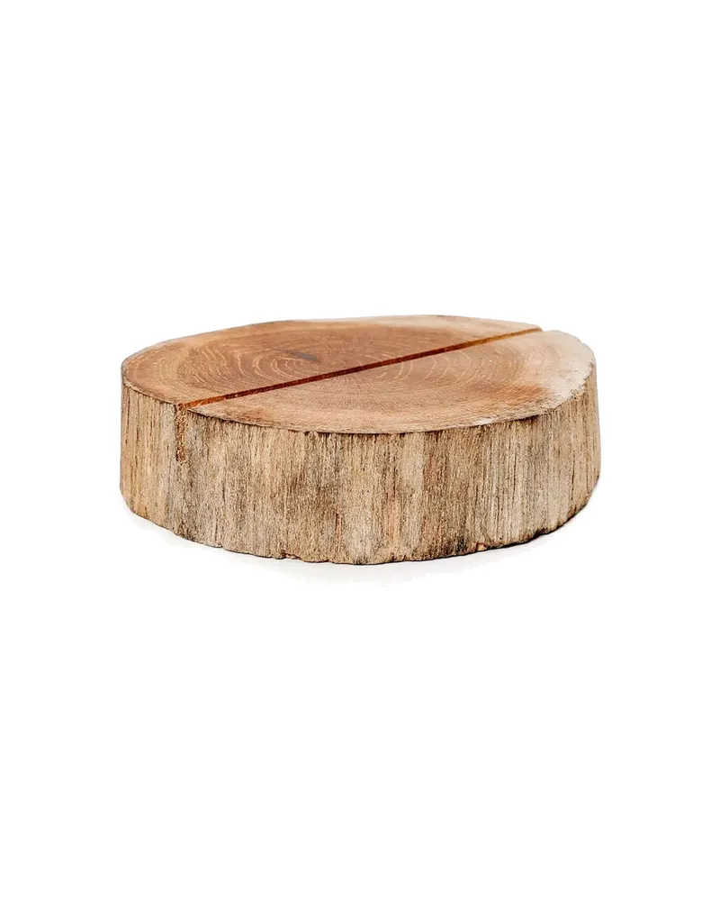 The Teak Root Card Holder Kartenhalter aus Teakwurzelholz von Bazar Bizar, Größe 8 × 8 × 2 cm, Natur, Ansicht 3
