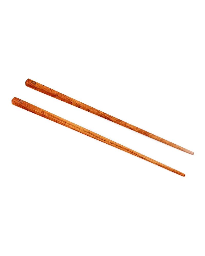 The Teak Root Chop Sticks Essstäbchen aus Teakwurzelholz von Bazar Bizar, Größe 23 × 1 × 1 cm, Natur, Ansicht 5