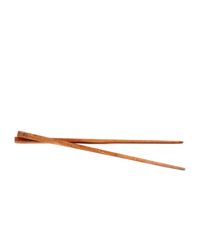 The Teak Root Chop Sticks Essstäbchen aus Teakwurzelholz von Bazar Bizar, Größe 23 × 1 × 1 cm, Natur, Ansicht 6