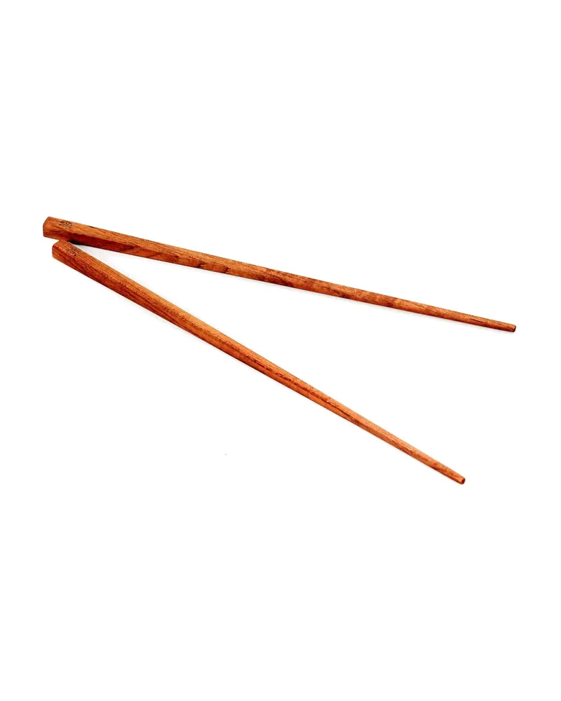 The Teak Root Chop Sticks Essstäbchen aus Teakwurzelholz von Bazar Bizar, Größe 23 × 1 × 1 cm, Natur, Ansicht 7