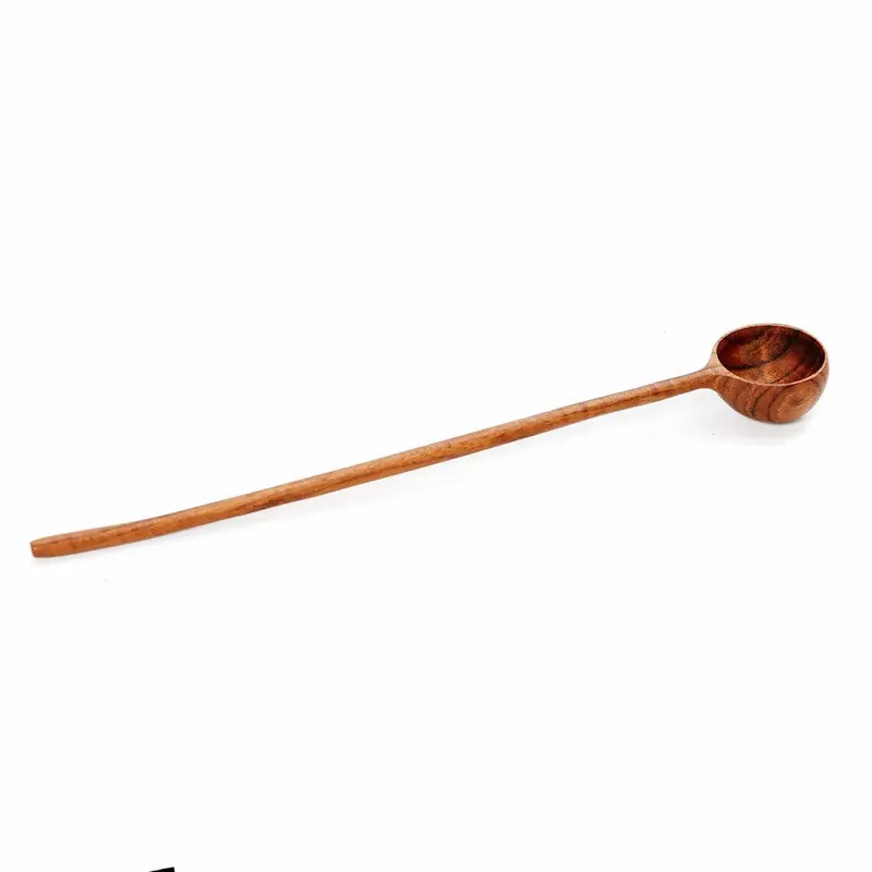 The Teak Root Dosage Spoon Dosierlöffel aus Teakwurzelholz von Bazar Bizar, Größe 19 × 3 × 1 cm, Natur, Ansicht 3