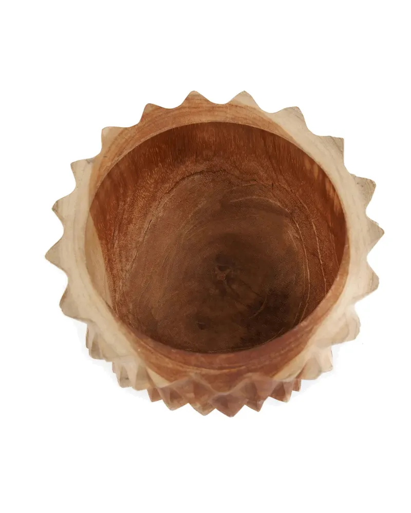 The Teak Root Durian Bowl Teakwurzelholzschale von Bazar Bizar, Größe S, Natur, Ansicht 6