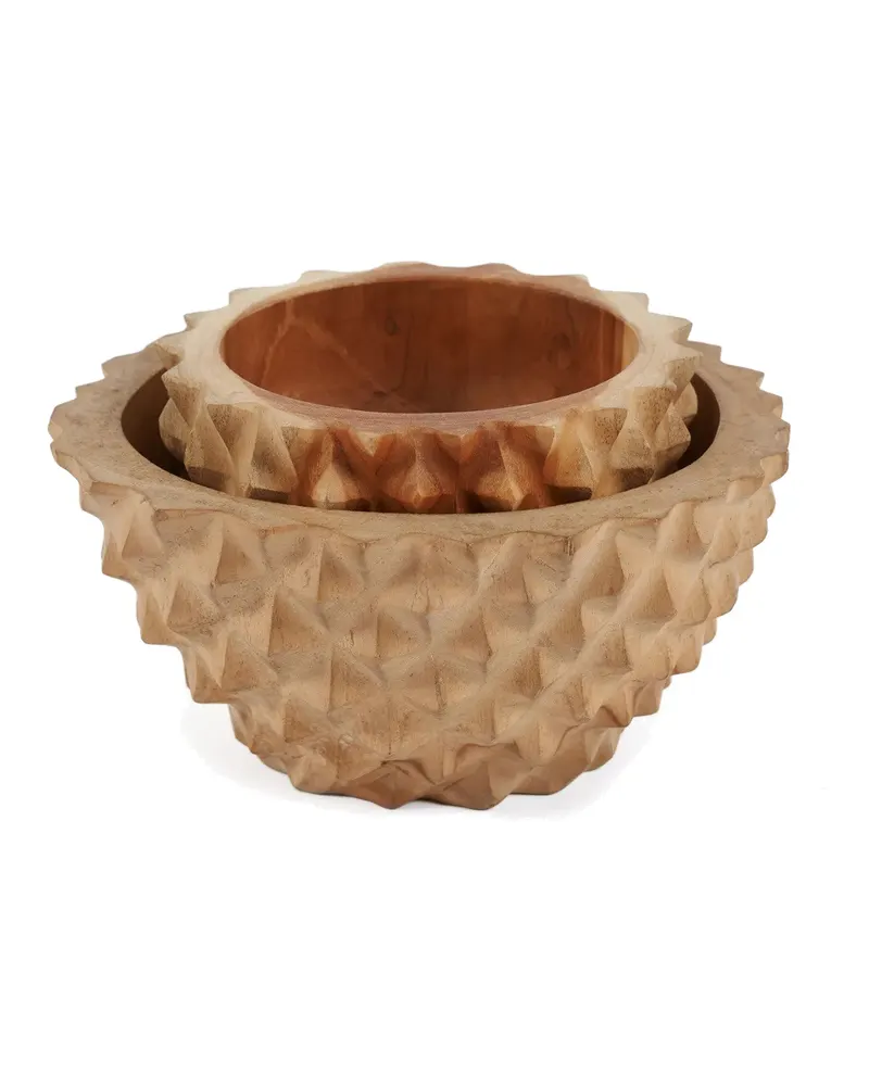 The Teak Root Durian Bowl Teakwurzelholzschale von Bazar Bizar, Größe S, Natur, Ansicht 7