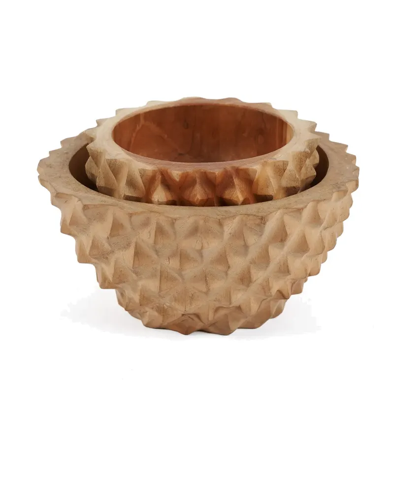 The Teak Root Durian Bowl Teakwurzelholzschale von Bazar Bizar, Größe M, Natur, Ansicht 10