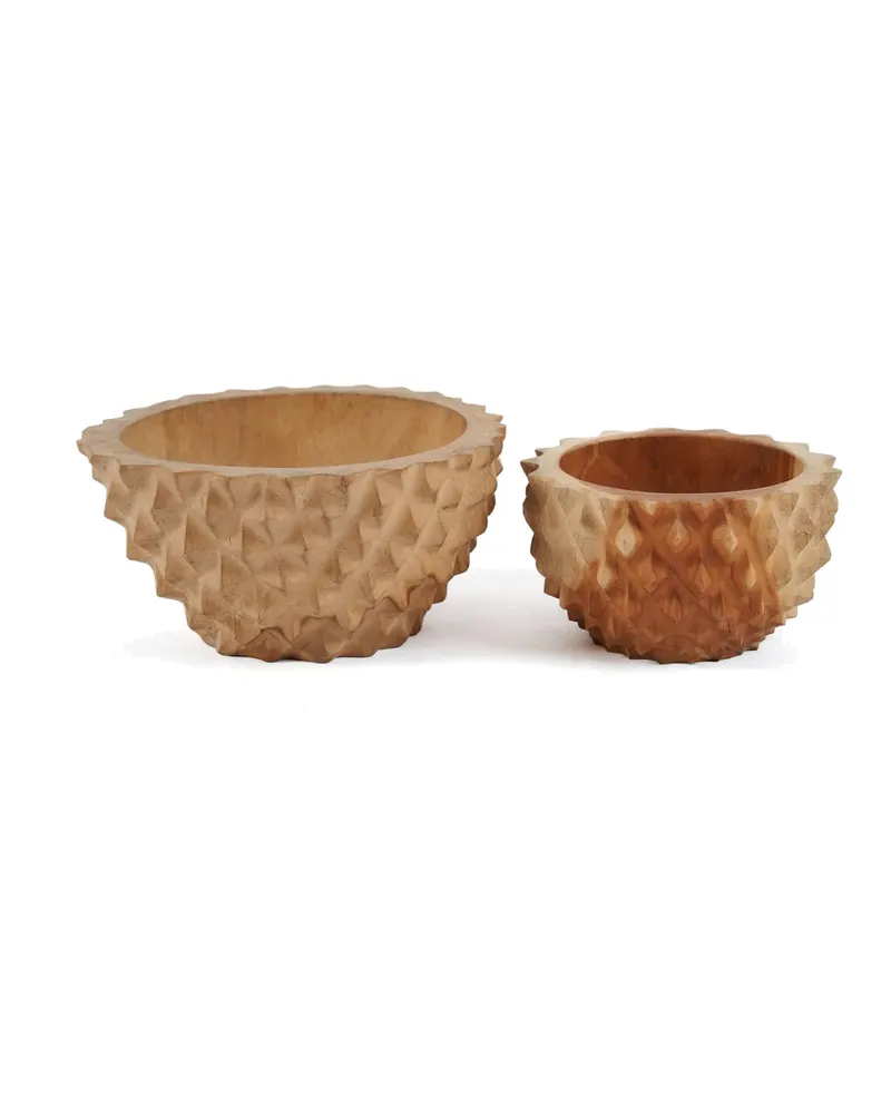 The Teak Root Durian Bowl Teakwurzelholzschale von Bazar Bizar, Größe M, Natur, Ansicht 7