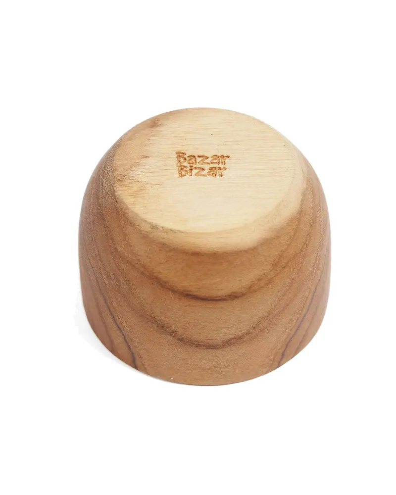 The Teak Root Egg Cup, Eierbecher aus Teakwurzelholz von Bazar Bizar, Größe 5 × 5 × 5 cm, Natur, Ansicht 6