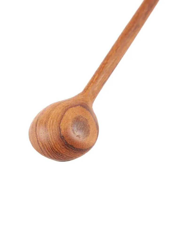 The Teak Root Flat Dosage Spoon, Dosierlöffel aus Teakwurzelholz von Bazar Bizar, Größe 19 × 3 × 1 cm, Natur, Ansicht 6
