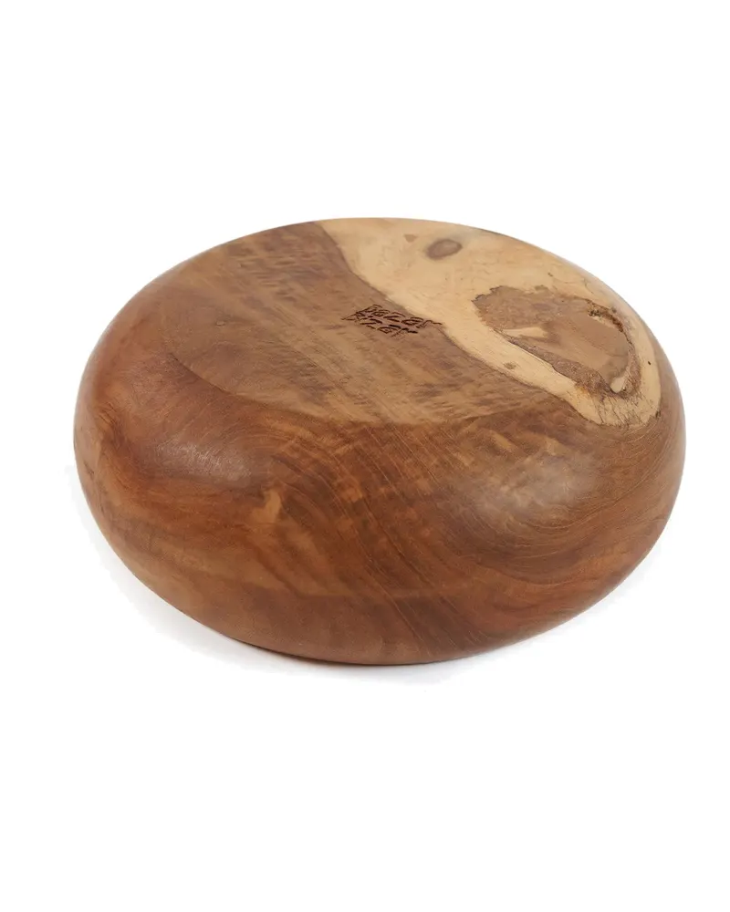 The Teak Root Fruit Bowl, Schale aus Teakwurzelholz von Bazar Bizar, Größe 20 × 20 × 8 cm, Natur, Ansicht 8